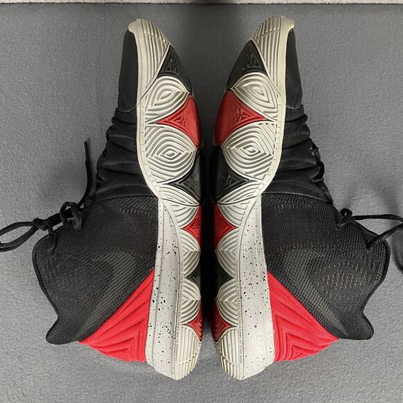 Nike Kyrie 5 Shoes Mens Size 13 Black Red Basketball Sneakers Zoom AO2918-600 - Picture 12 of 16